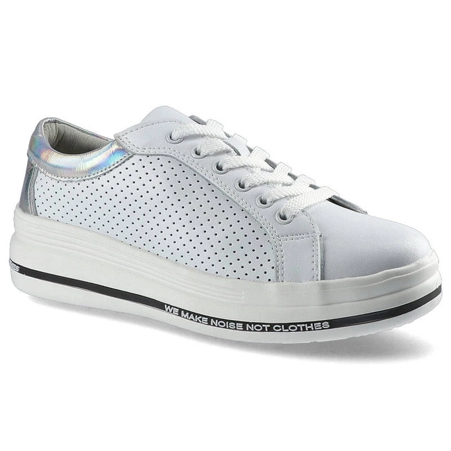Sneakersy ARTIKER - 48C1275 Biało-Srebrny