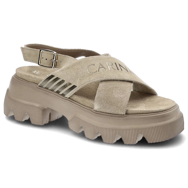 Sandały CARINII - B8004_-O17-000-000-F17 Beż